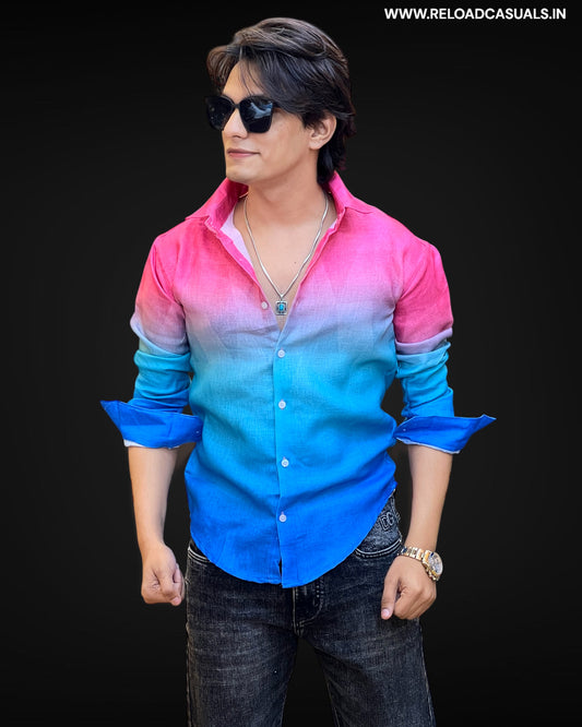 Vibrant Ombre Linen Shirts
