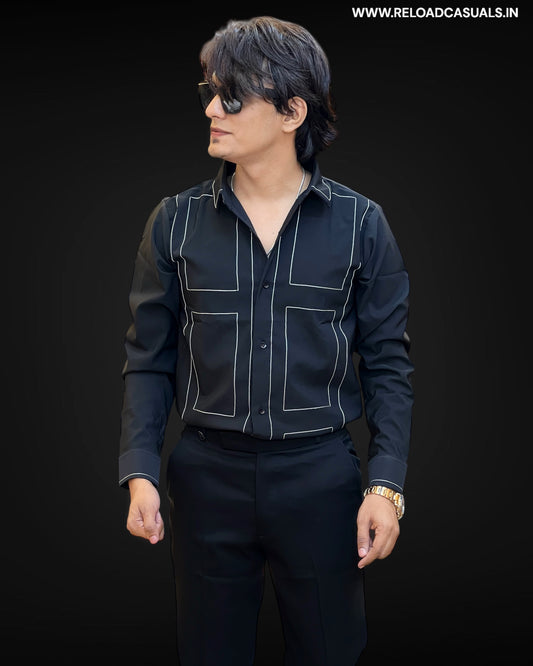 Gridline Elegance Shirt