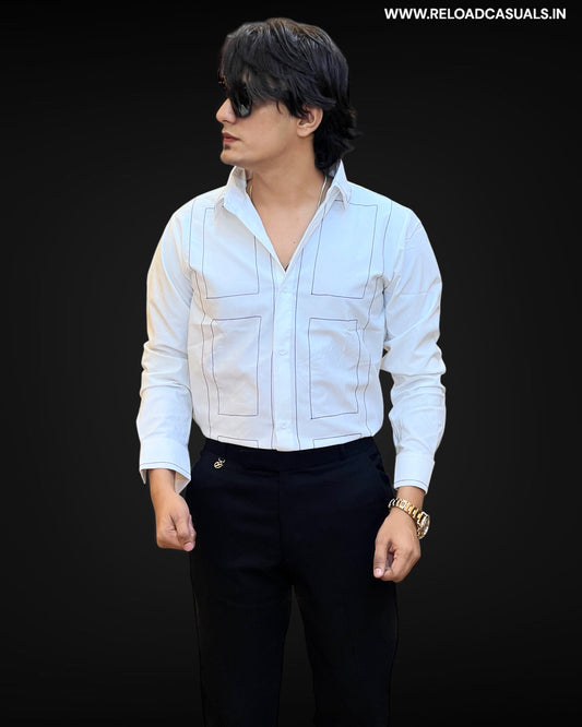 Gridline Elegance Shirt