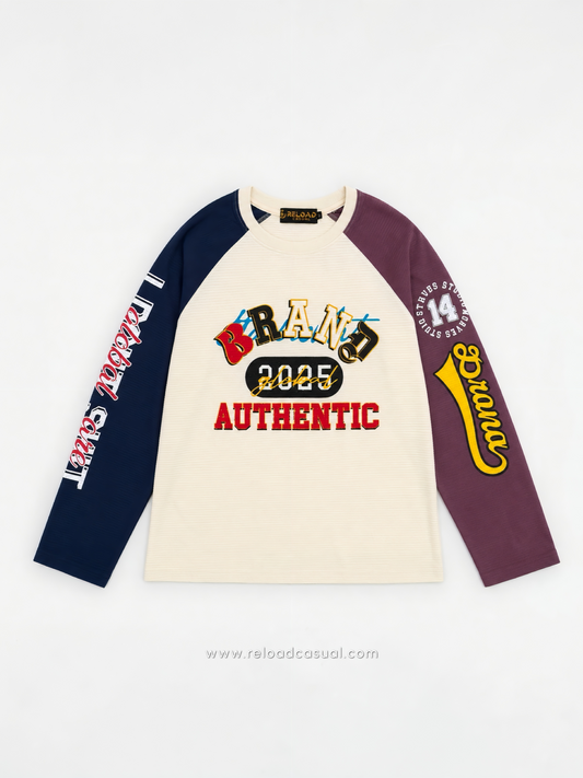 Brand 2025 Authentic Waffle Knit Boxy Fit T-Shirt