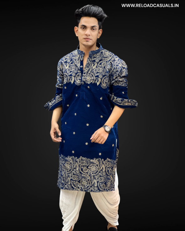 New Heavy Embroidery Small Flower Designer Kurta