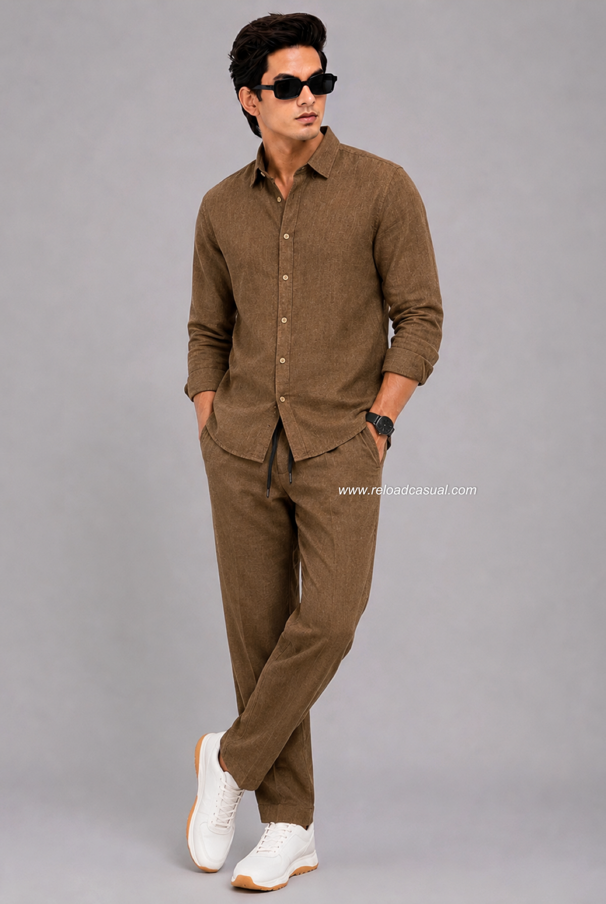 Men’s Premium Comfort Fit Khadi Linen Track Suit