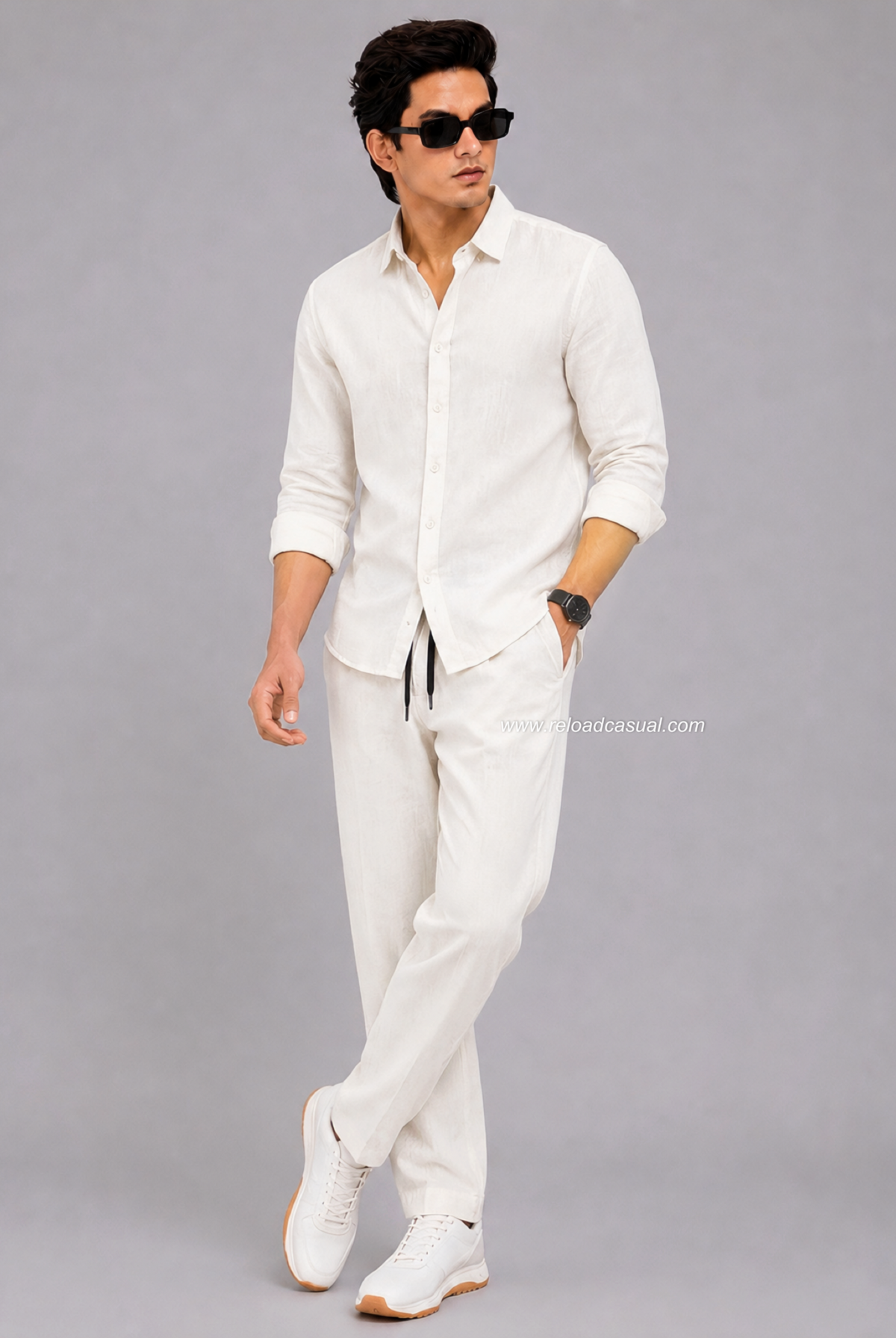 Men’s Premium Comfort Fit Khadi Linen Track Suit