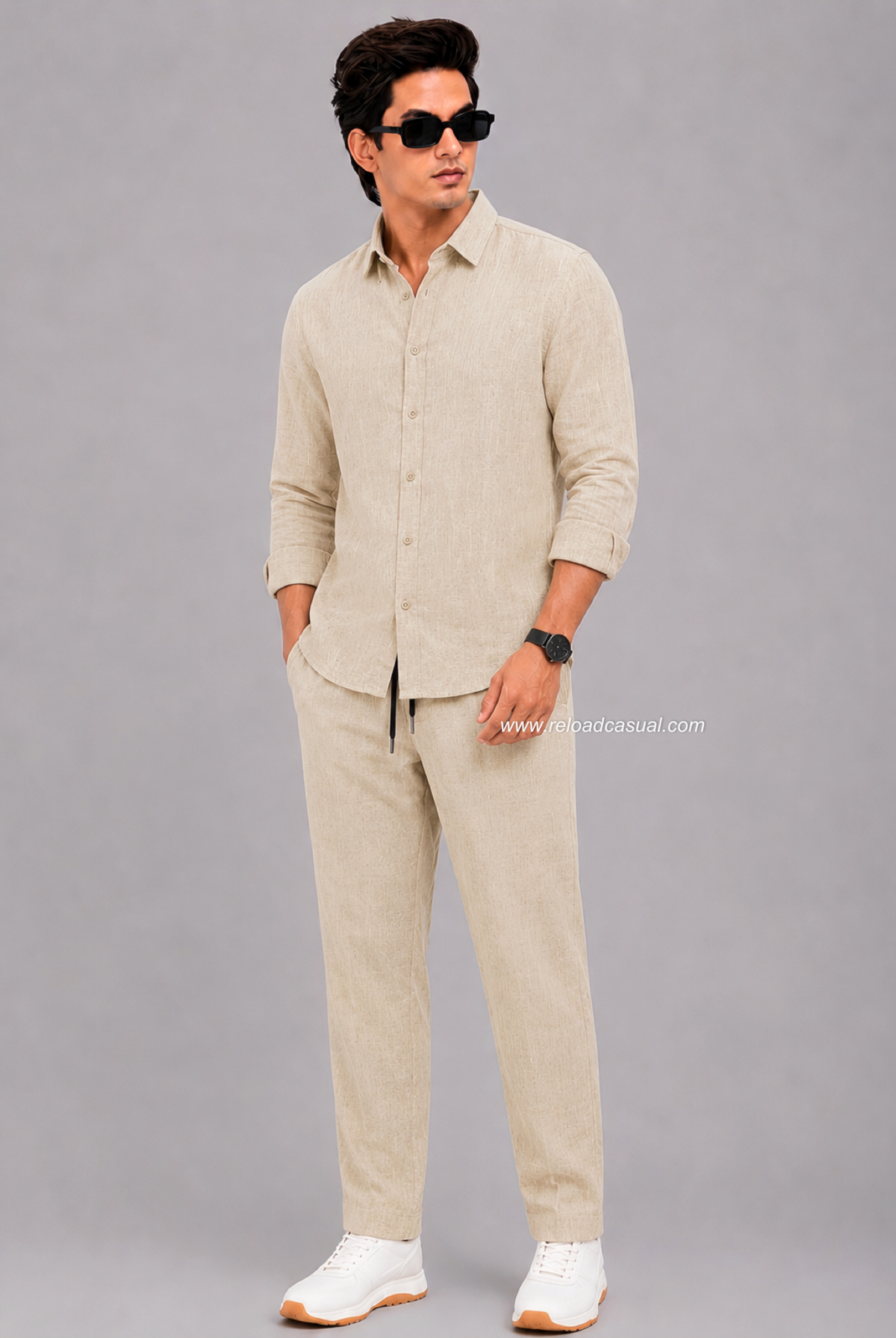 Men’s Premium Comfort Fit Khadi Linen Track Suit