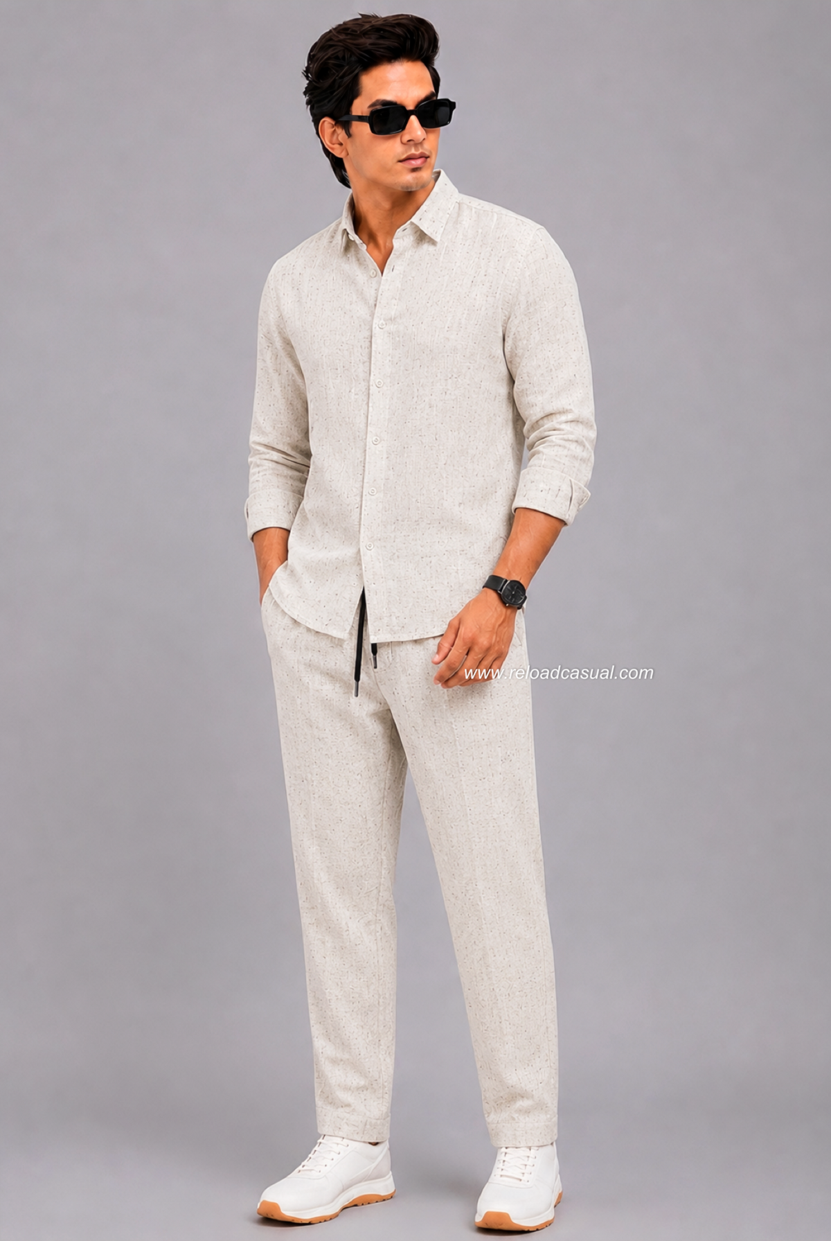 Men’s Premium Comfort Fit Khadi Linen Track Suit