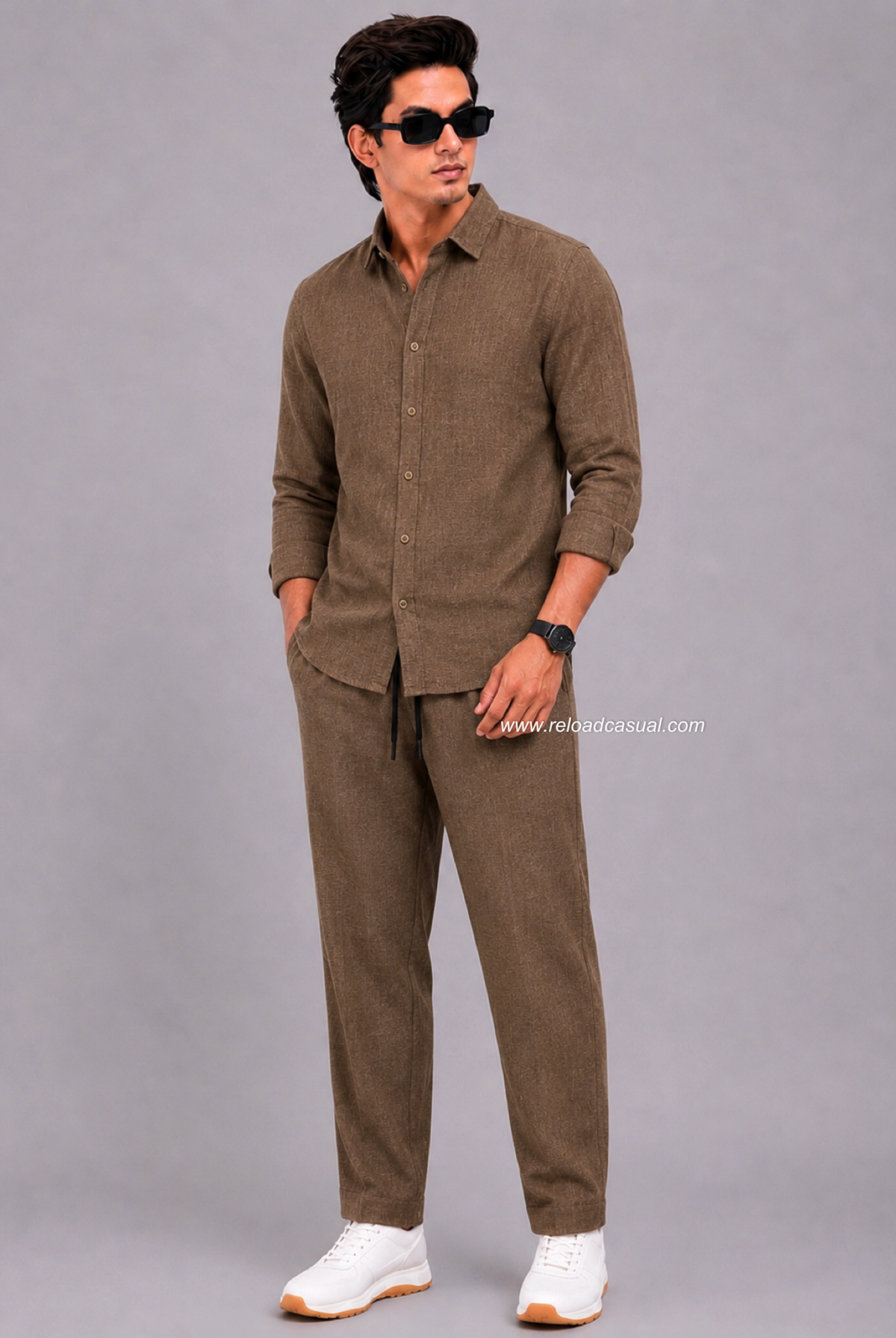 Men’s Premium Comfort Fit Khadi Linen Track Suit