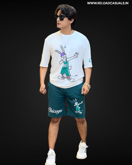 Dabbing Bunny Shorts Set - Combo