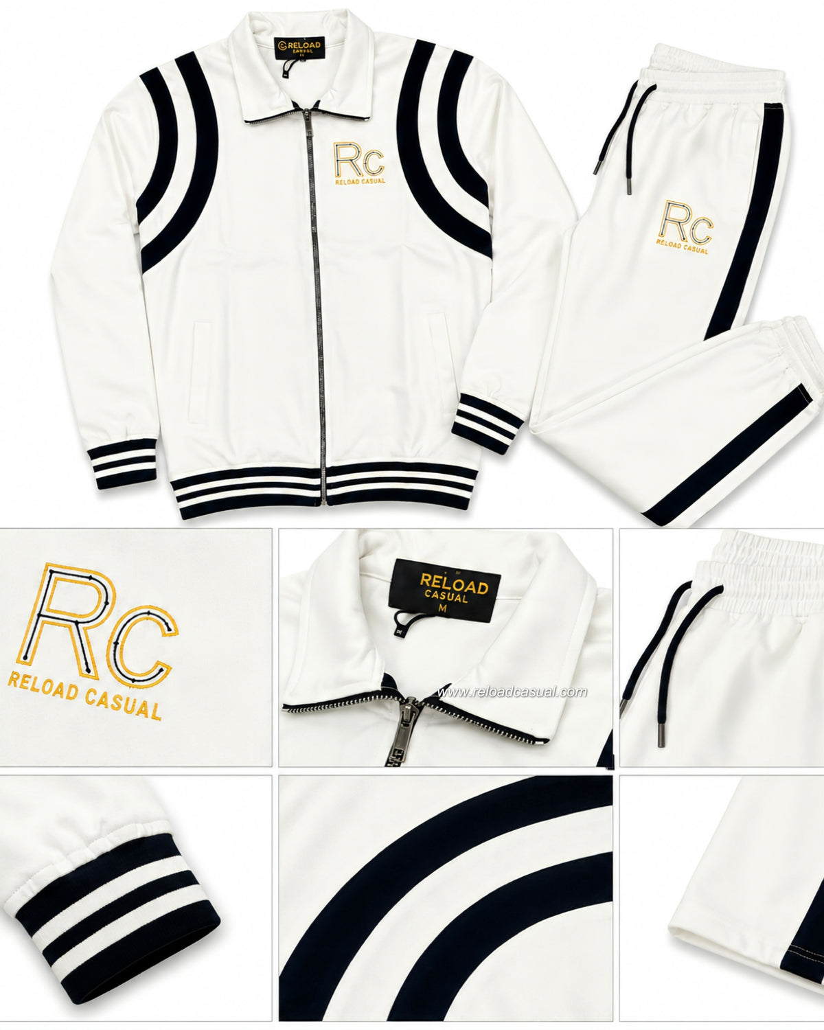 Men Solid Side Taped Zip Up Tracksuit