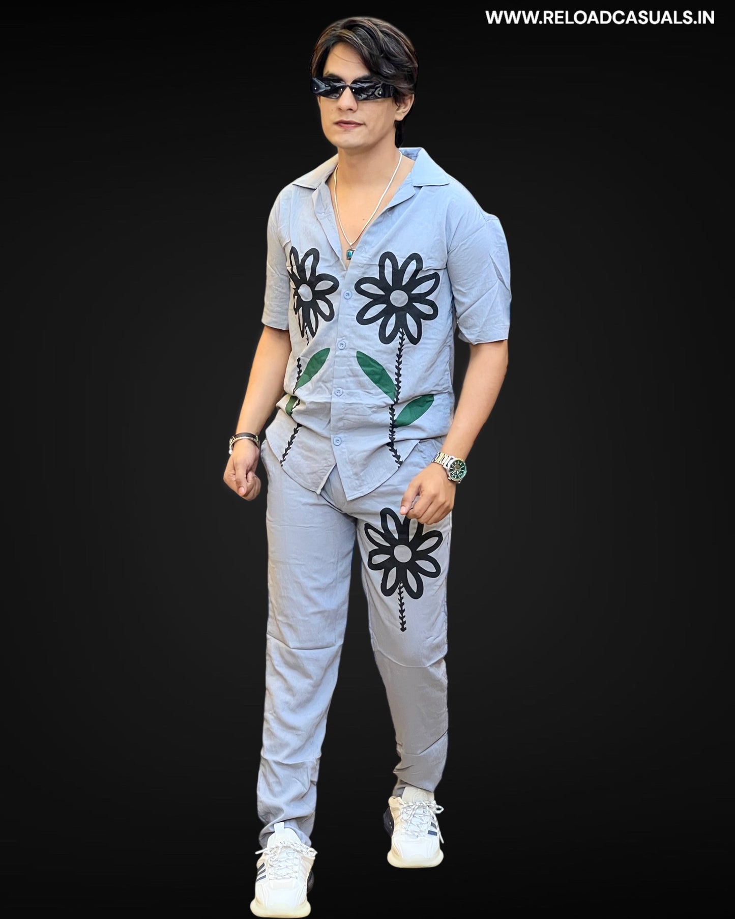 Trendy Floral Tracksuit