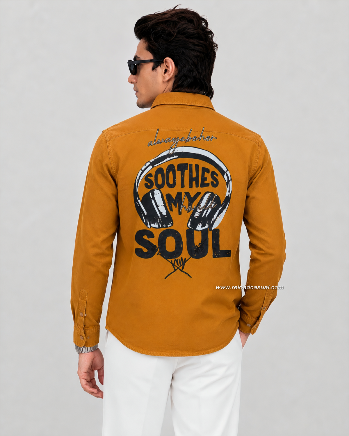 Designer Graphic Flap Pocket Shirt Back Design