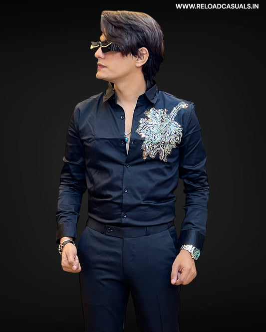Leaf Embellished Shirt