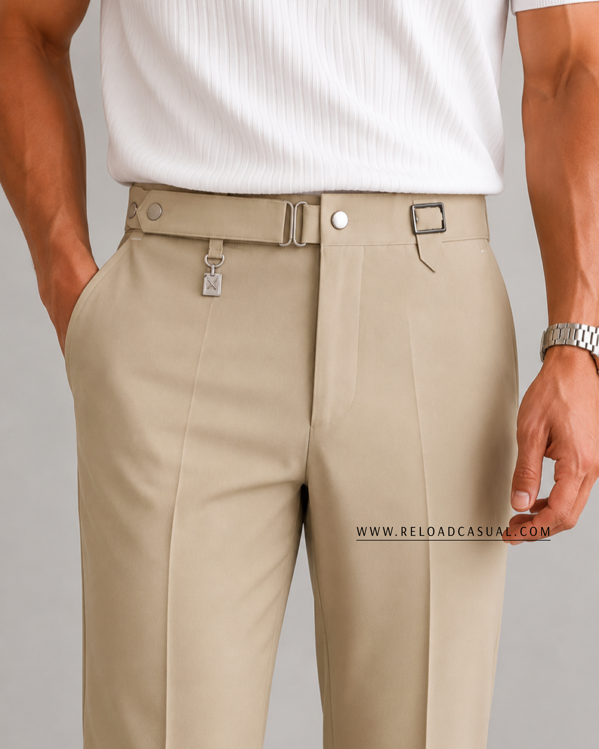 Gurkha Men's Regular Fit Formal Pant