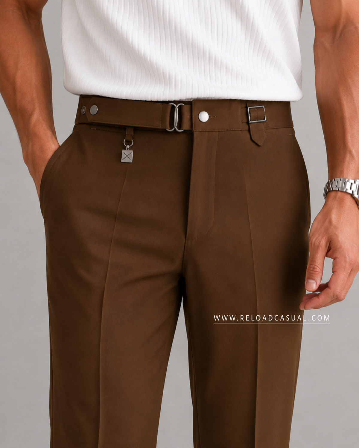 Gurkha Men's Regular Fit Formal Pant