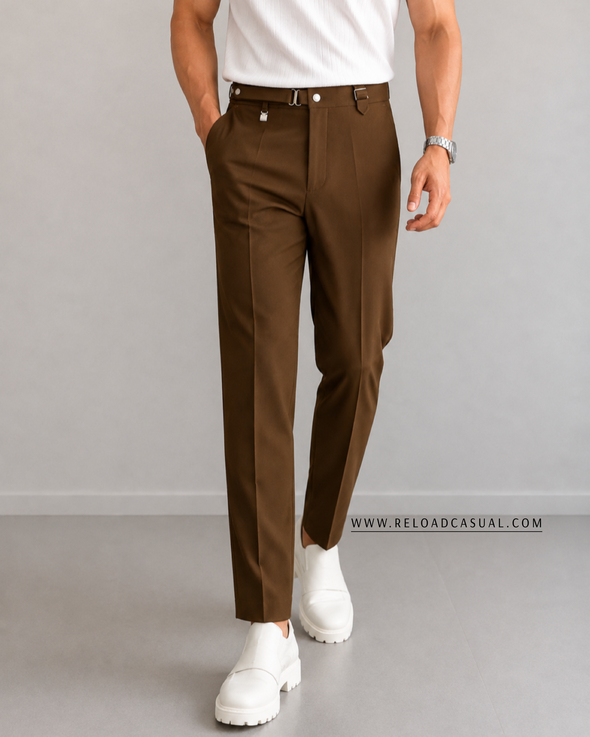 Gurkha Men's Regular Fit Formal Pant