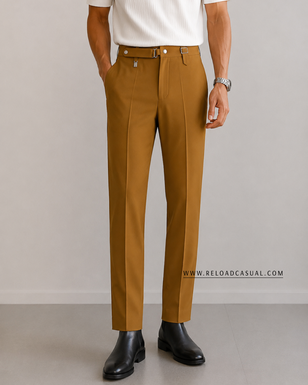 Gurkha Men's Regular Fit Formal Pant