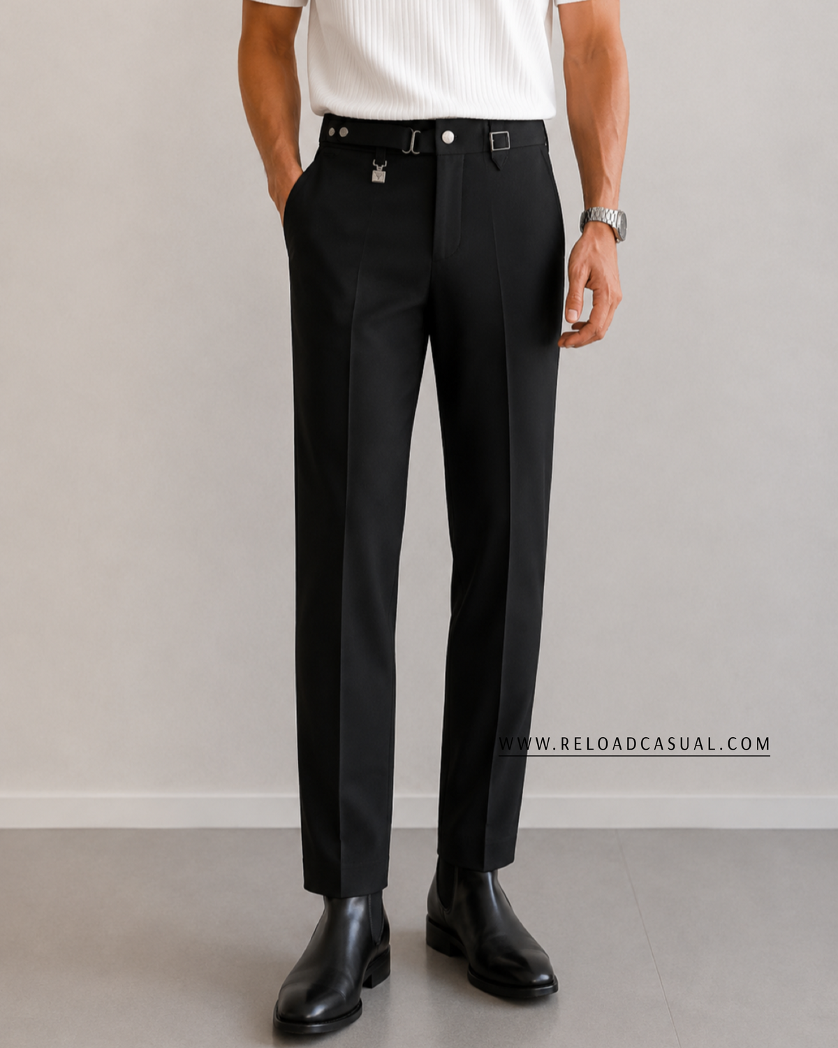 Gurkha Men's Regular Fit Formal Pant