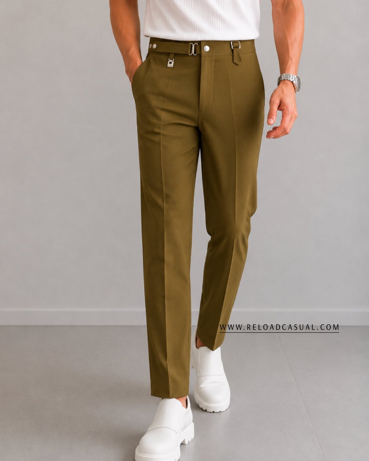 Gurkha Men's Regular Fit Formal Pant