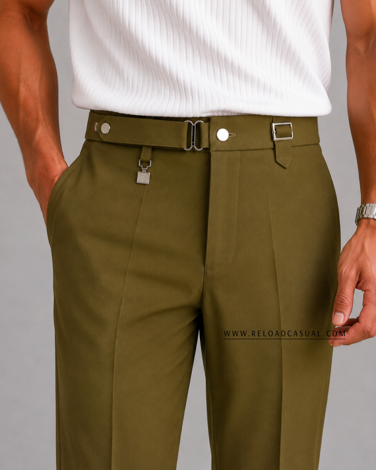 Gurkha Men's Regular Fit Formal Pant