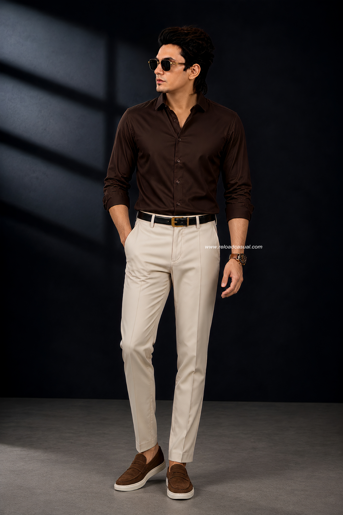 Premium Satin Shirt & Adjustable Pant Combo