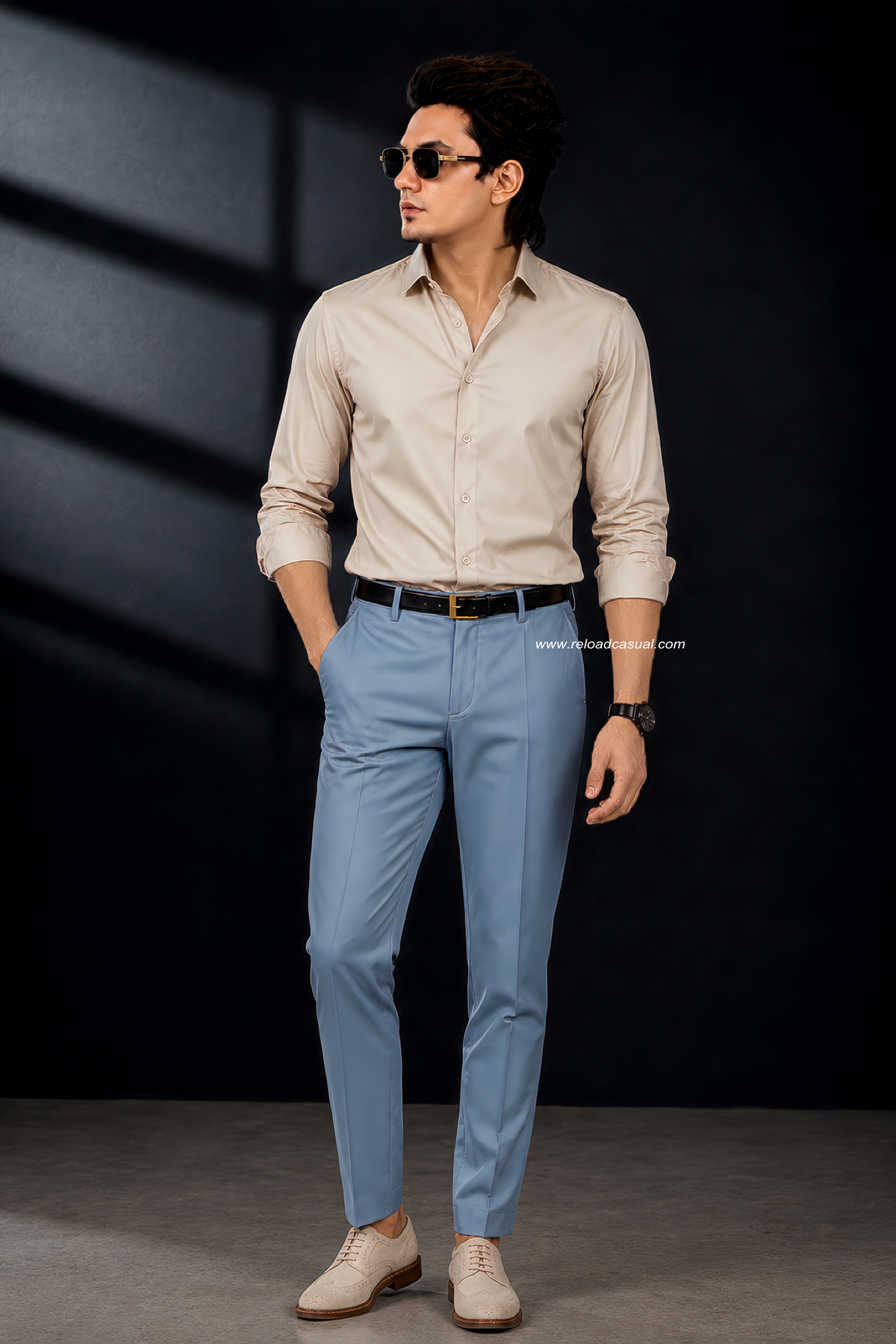 Premium Satin Shirt & Adjustable Pant Combo