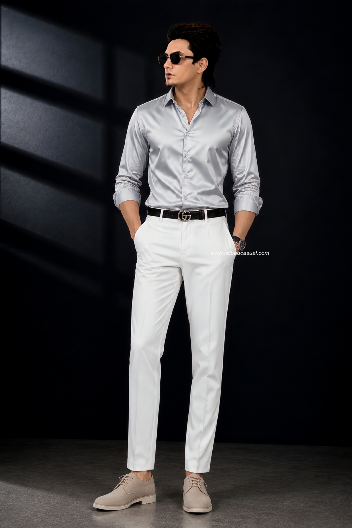 Premium Satin Shirt & Adjustable Pant Combo