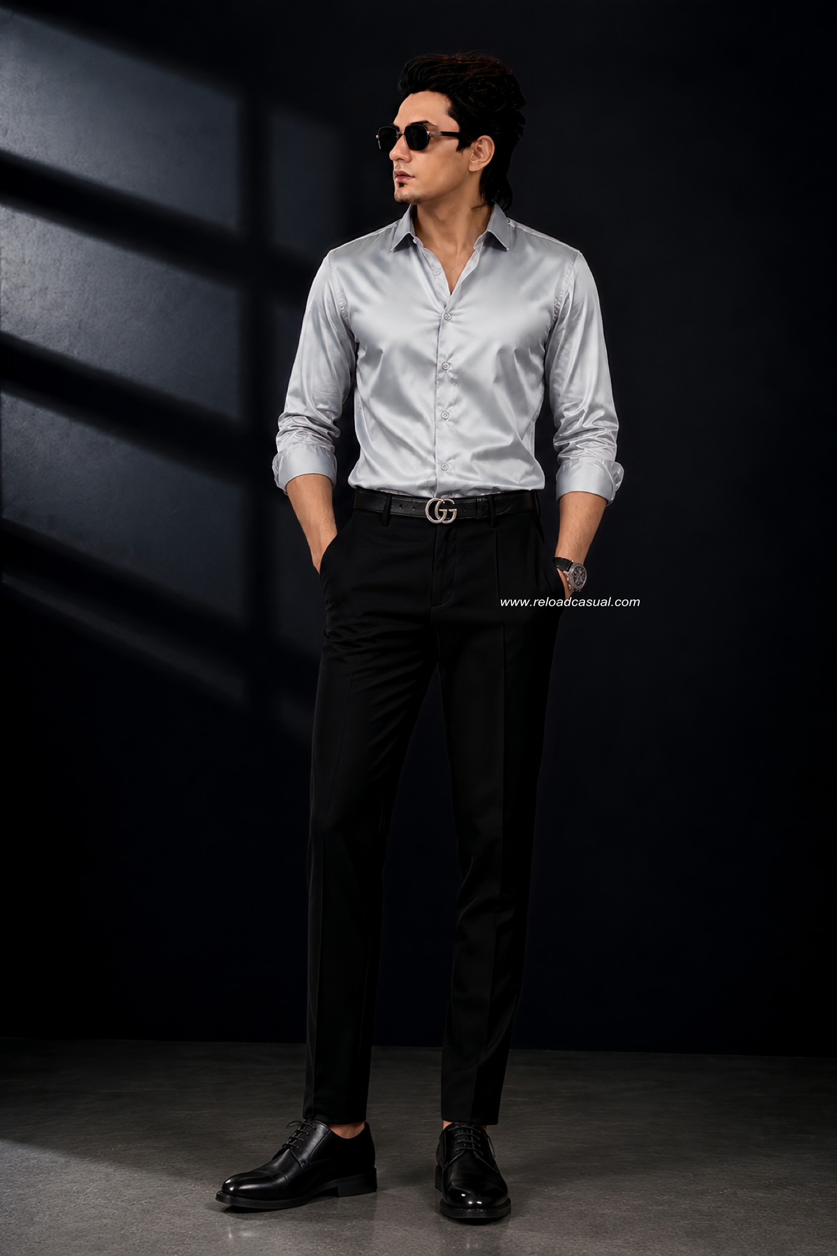 Premium Satin Shirt & Adjustable Pant Combo