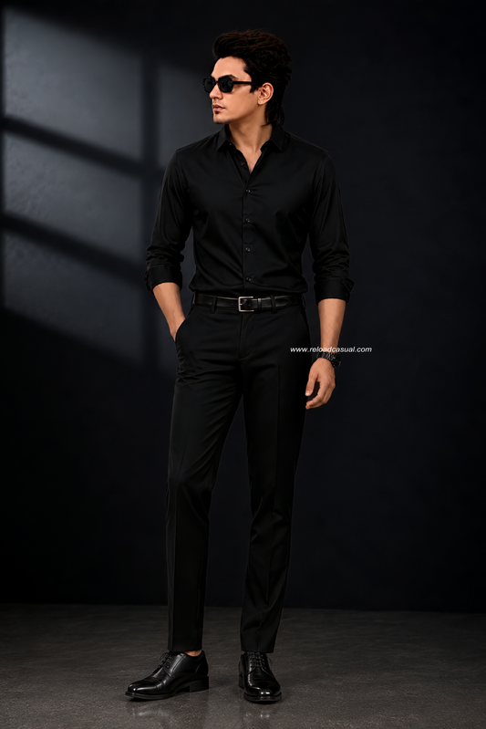 Premium Satin Shirt & Adjustable Pant Combo