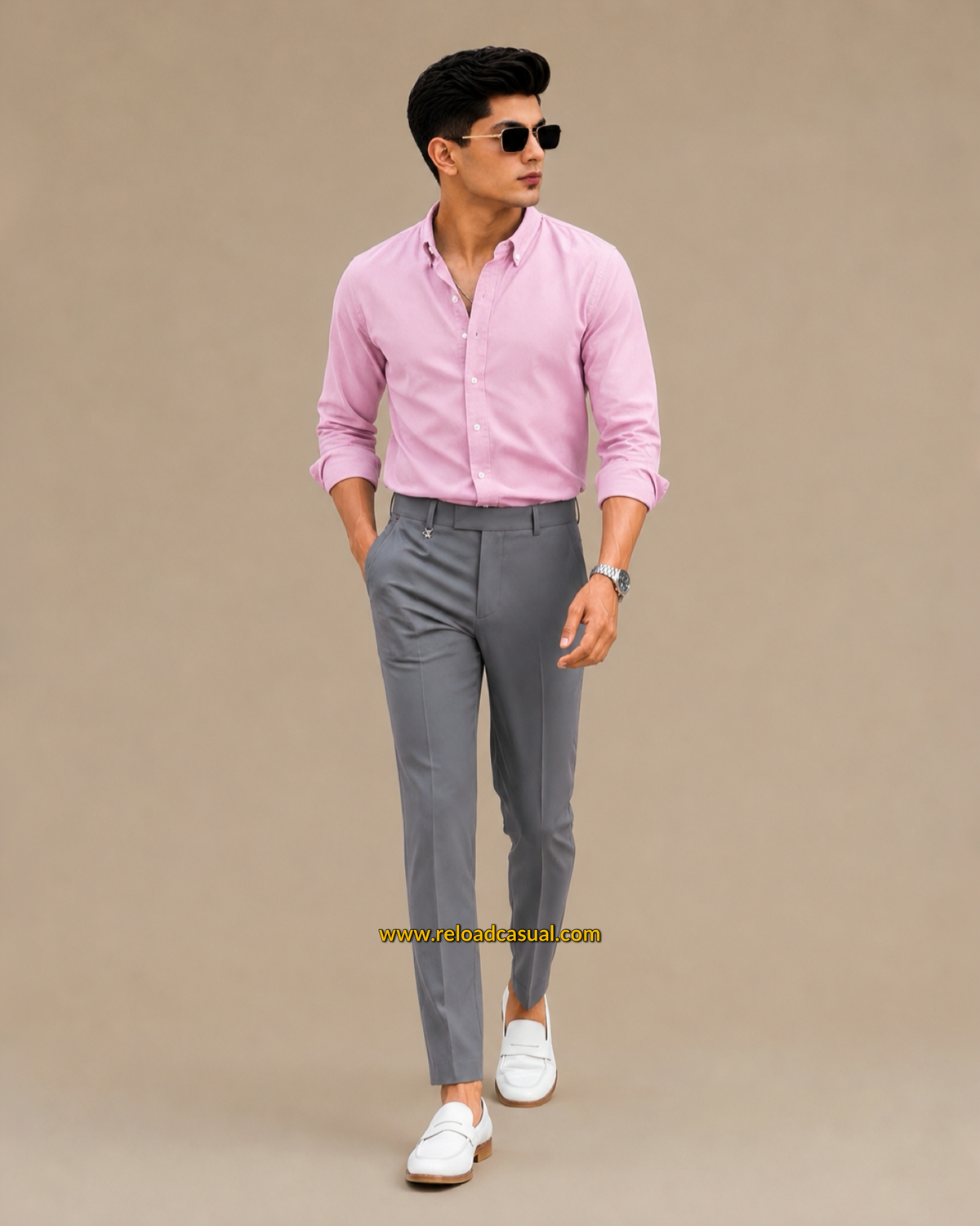 Men's Oxford Breathable Shirt + Hidden Zip Pocket Pant Combo