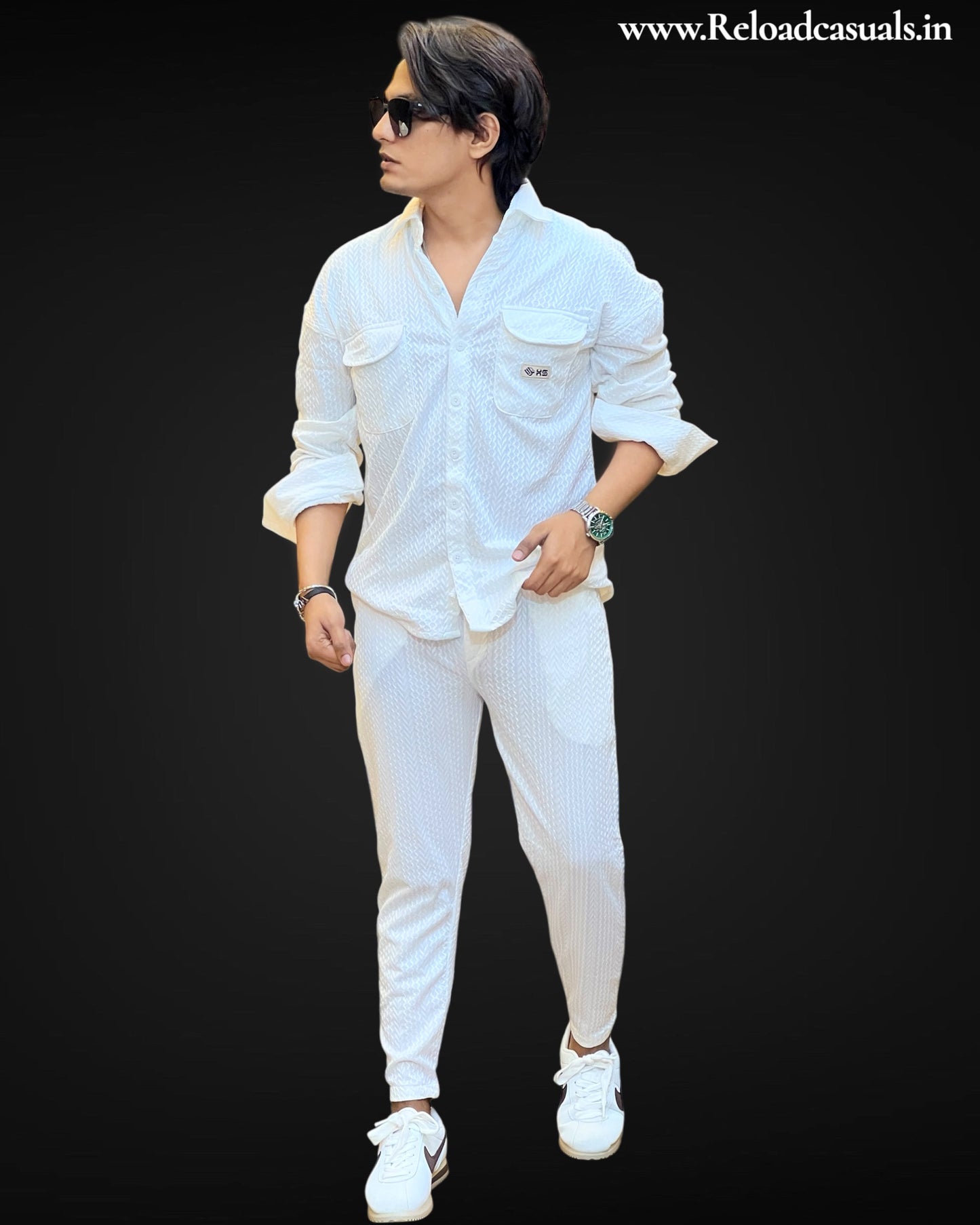 Men's Textured Chevron Tracksuit