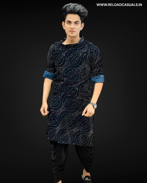 Unique Diamond Designer Work Kurta