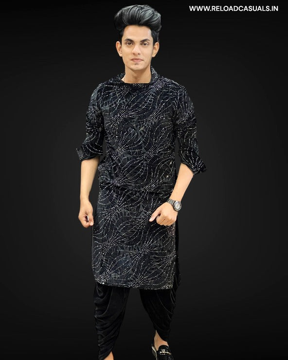 Unique Diamond Designer Work Kurta