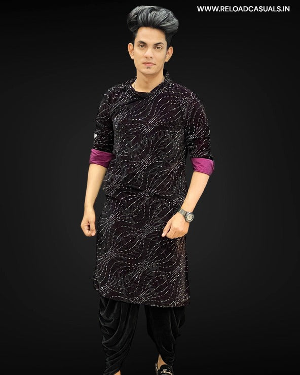 Unique Diamond Designer Work Kurta