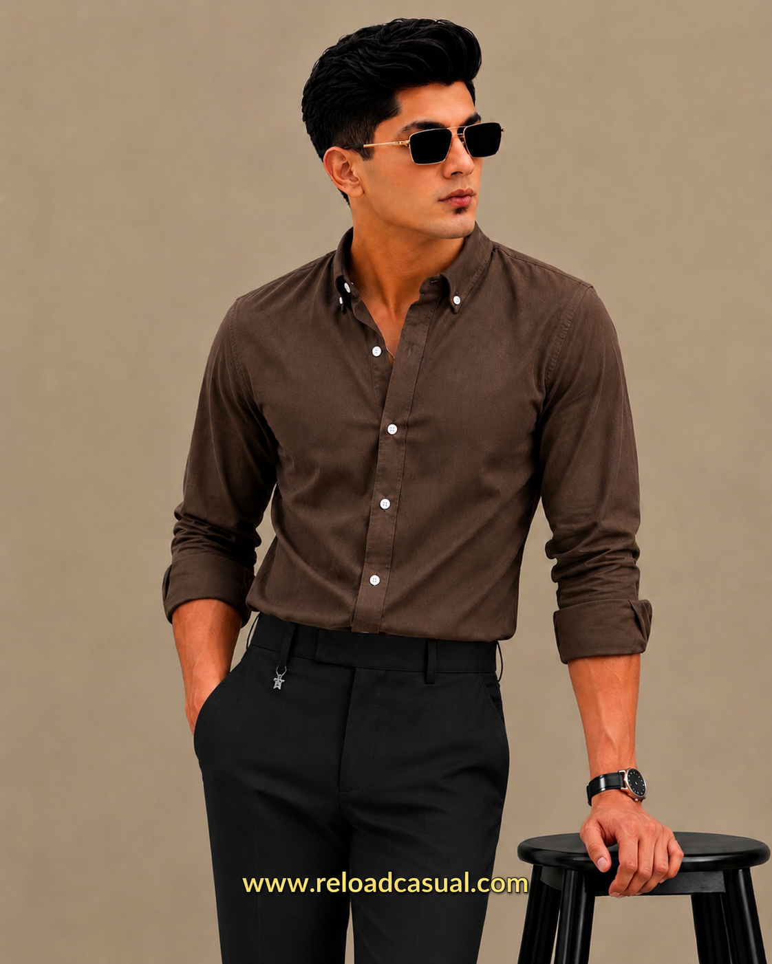 Men's Oxford Breathable Shirt + Hidden Zip Pocket Pant Combo
