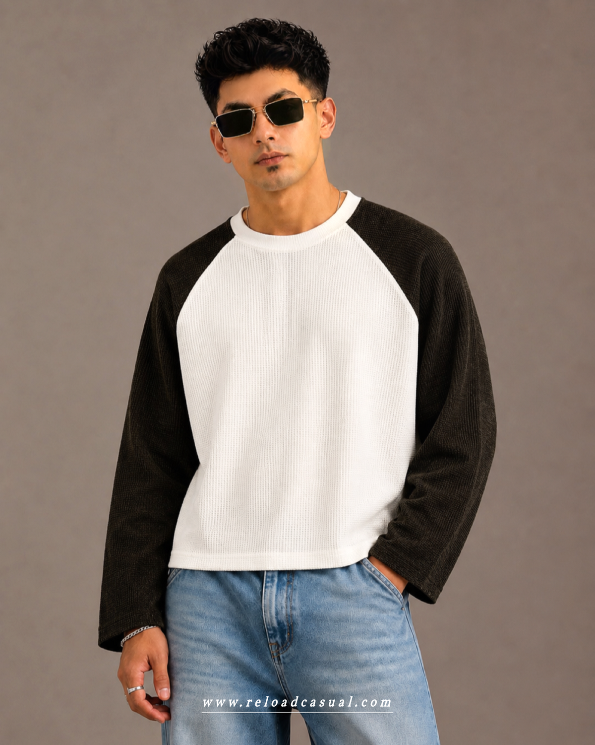 Boxy Fit Velvet Waffle T-shirt