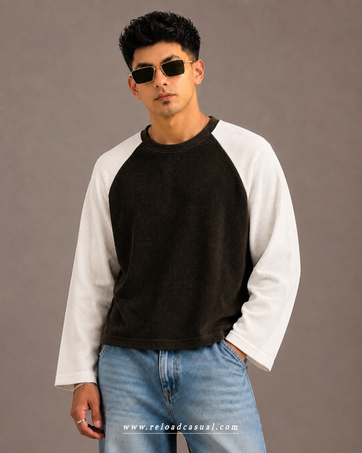Boxy Fit Velvet Waffle T-shirt