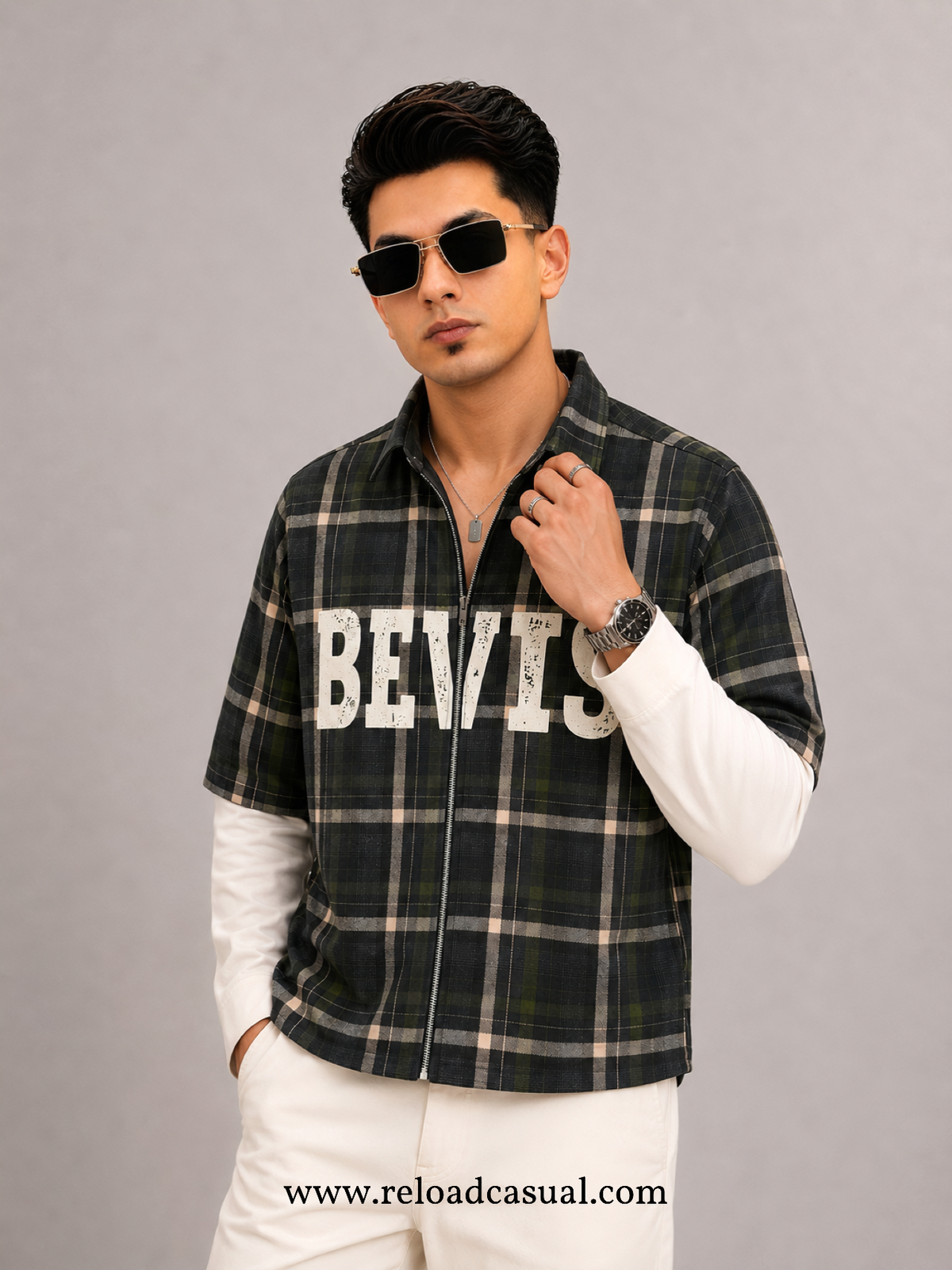 Bevis Boxy Ham Zip Shirt
