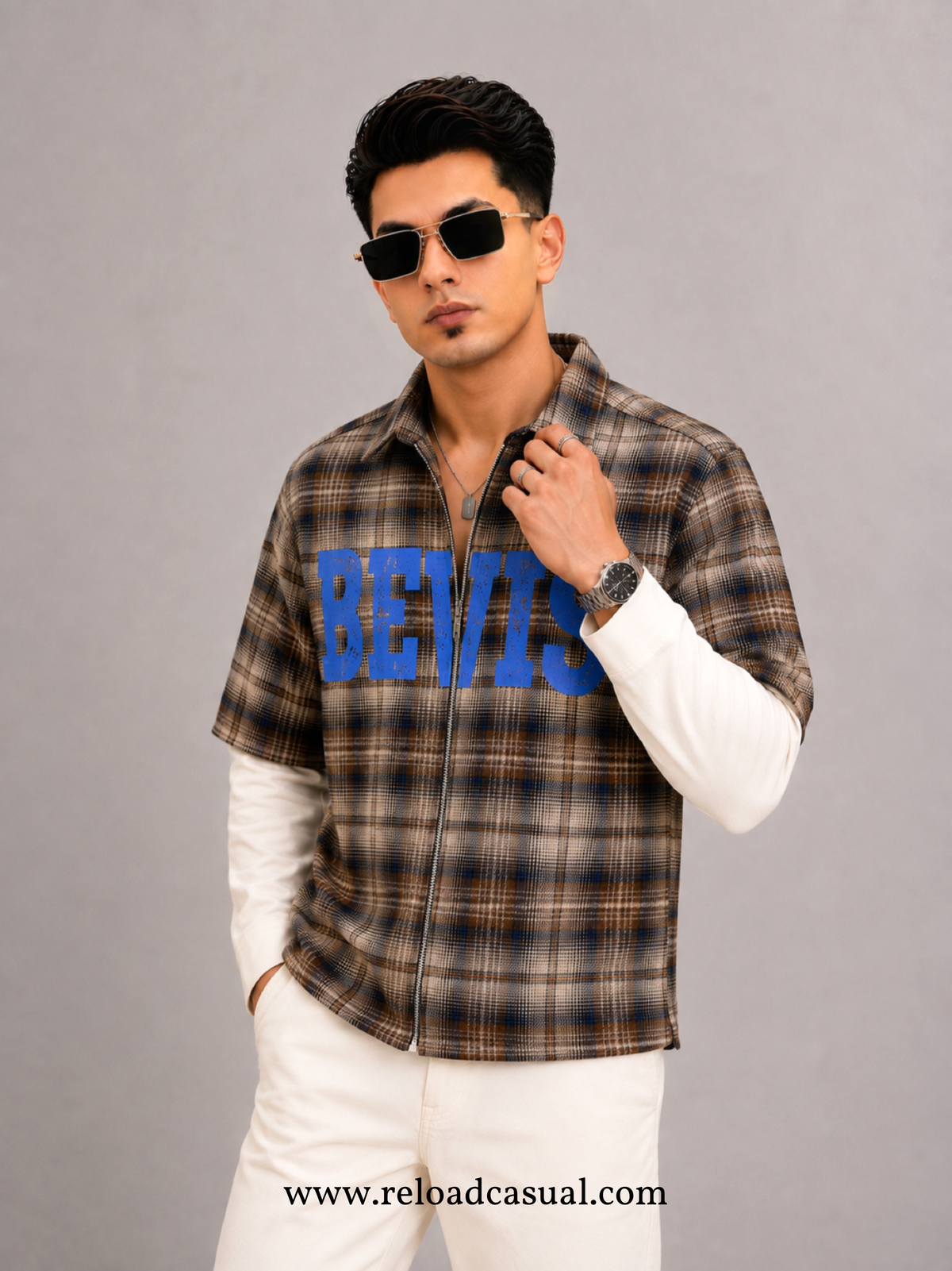 Bevis Boxy Ham Zip Shirt