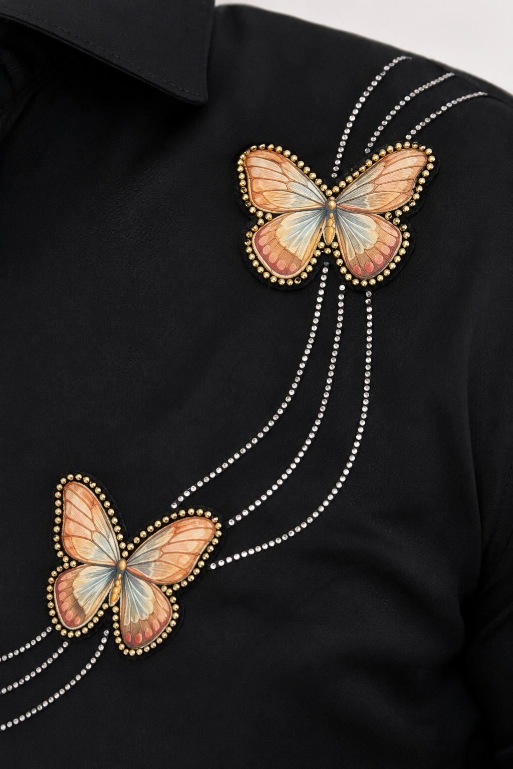 The Butterfly Elegance Line Print Shirt