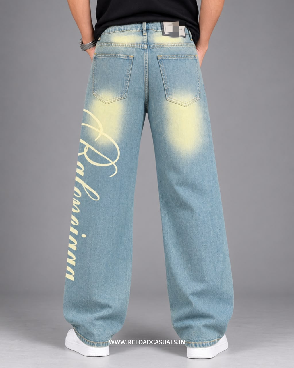 Men’s Modern Style Baggy Fit Denim Jeans