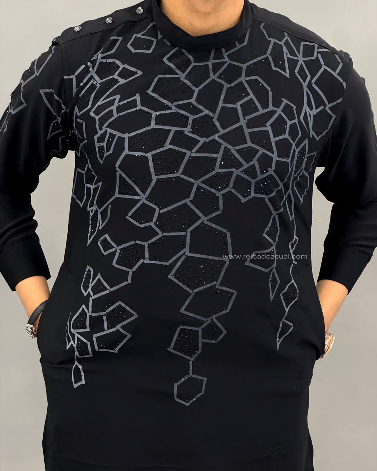Geometric Print modern Textured kurta Combo