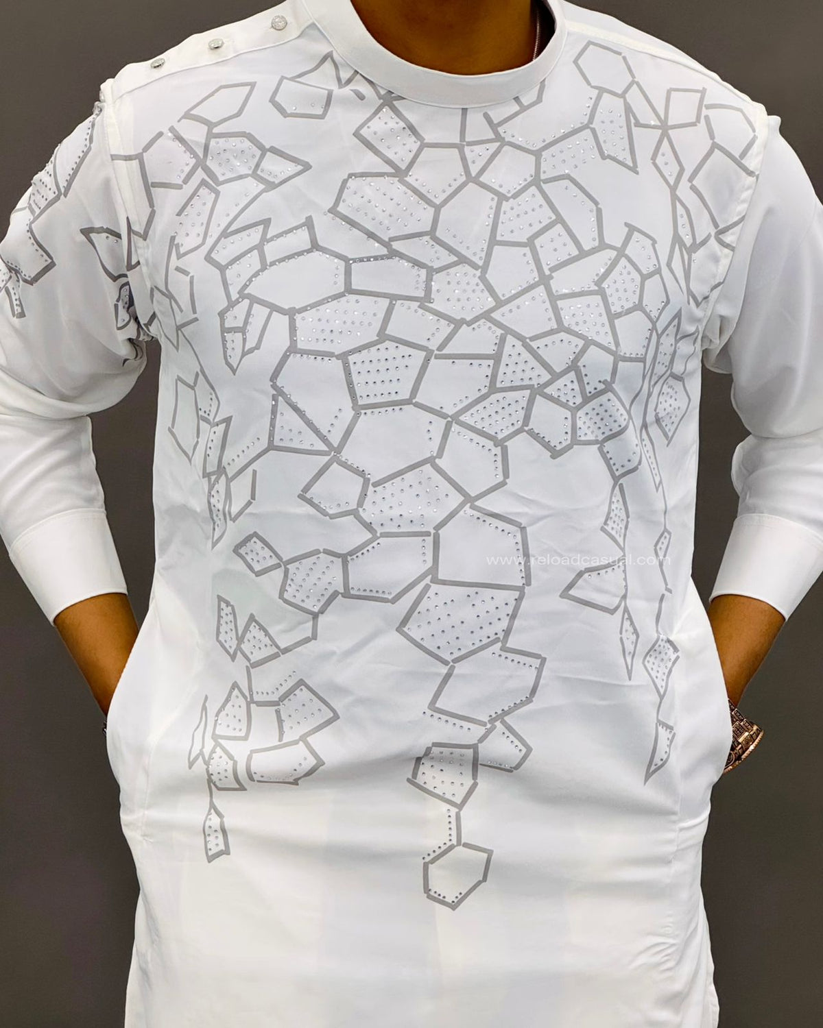 Geometric Print modern Textured kurta Combo