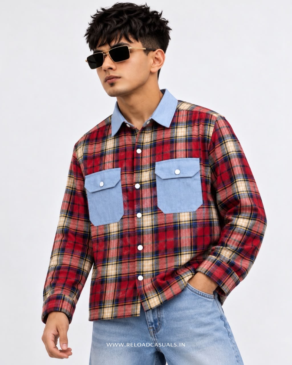 Men’s Classic Check Flap Pocket Shirt