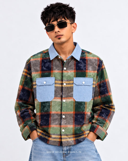 Men’s Classic Check Flap Pocket Shirt