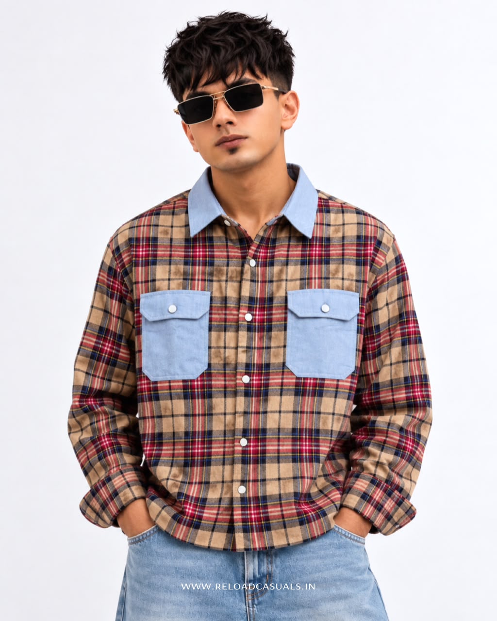 Men’s Classic Check Flap Pocket Shirt