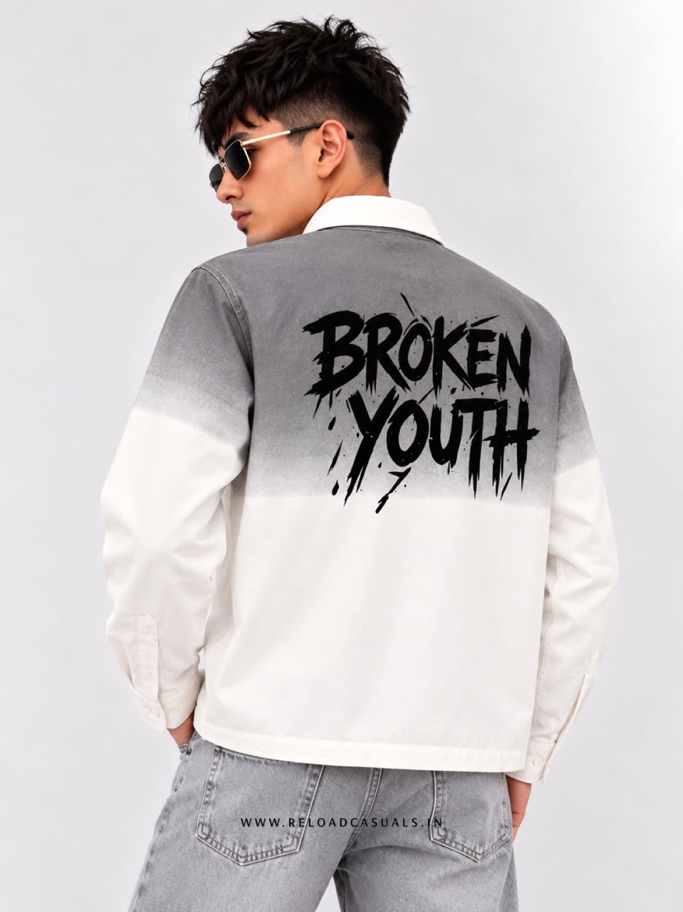 Men’s Broken Youth Buckle Detail Boxy Fit Shirt