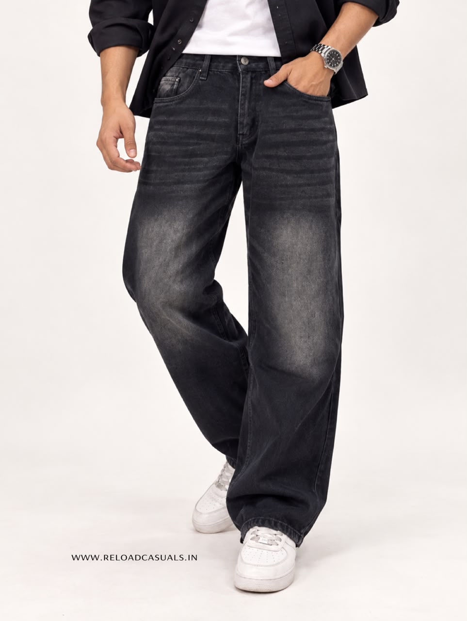 Men’s Relaxed Straight Fit Denim Jeans