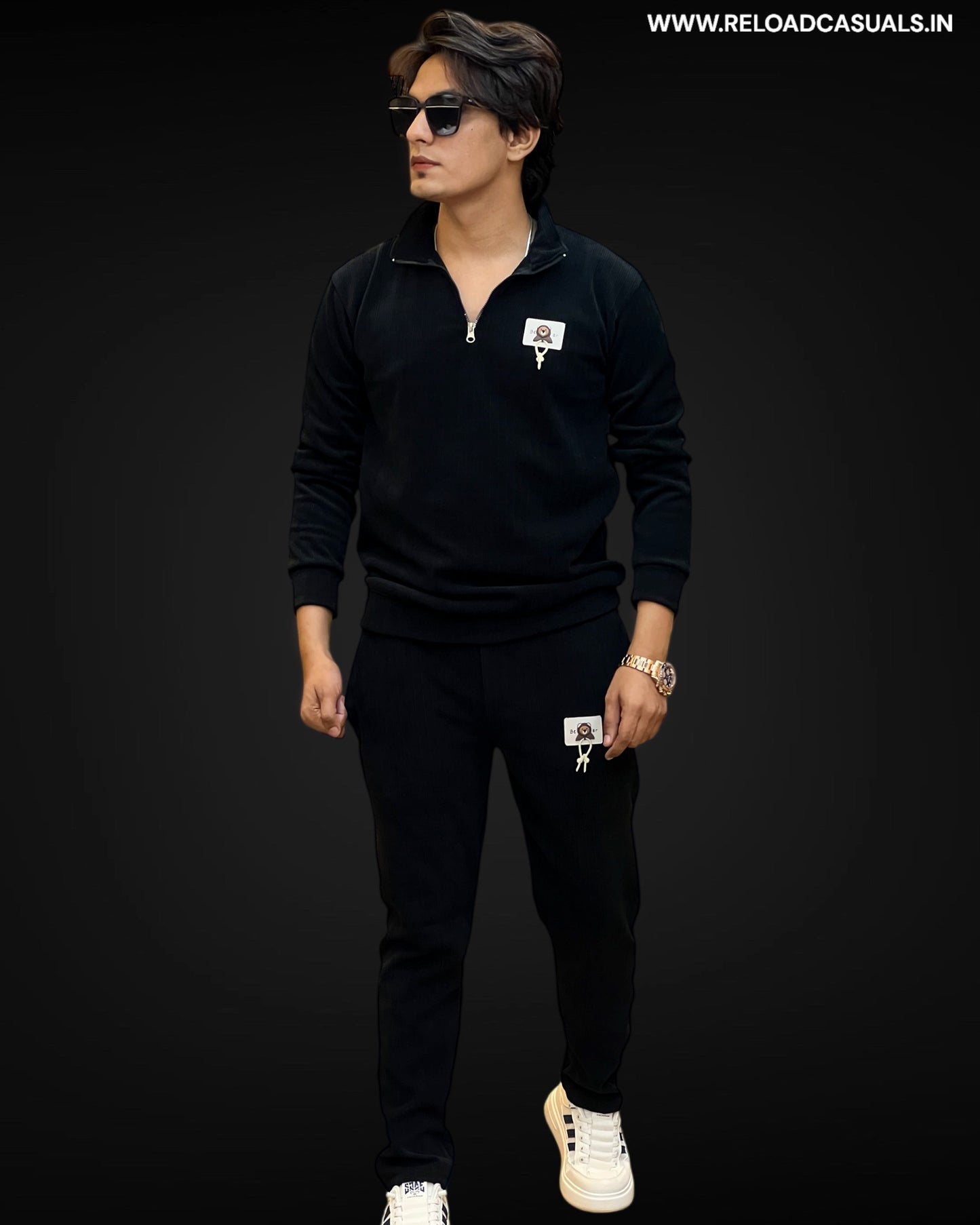 Soft Ribbed Pulse Full Track Suit - Combo