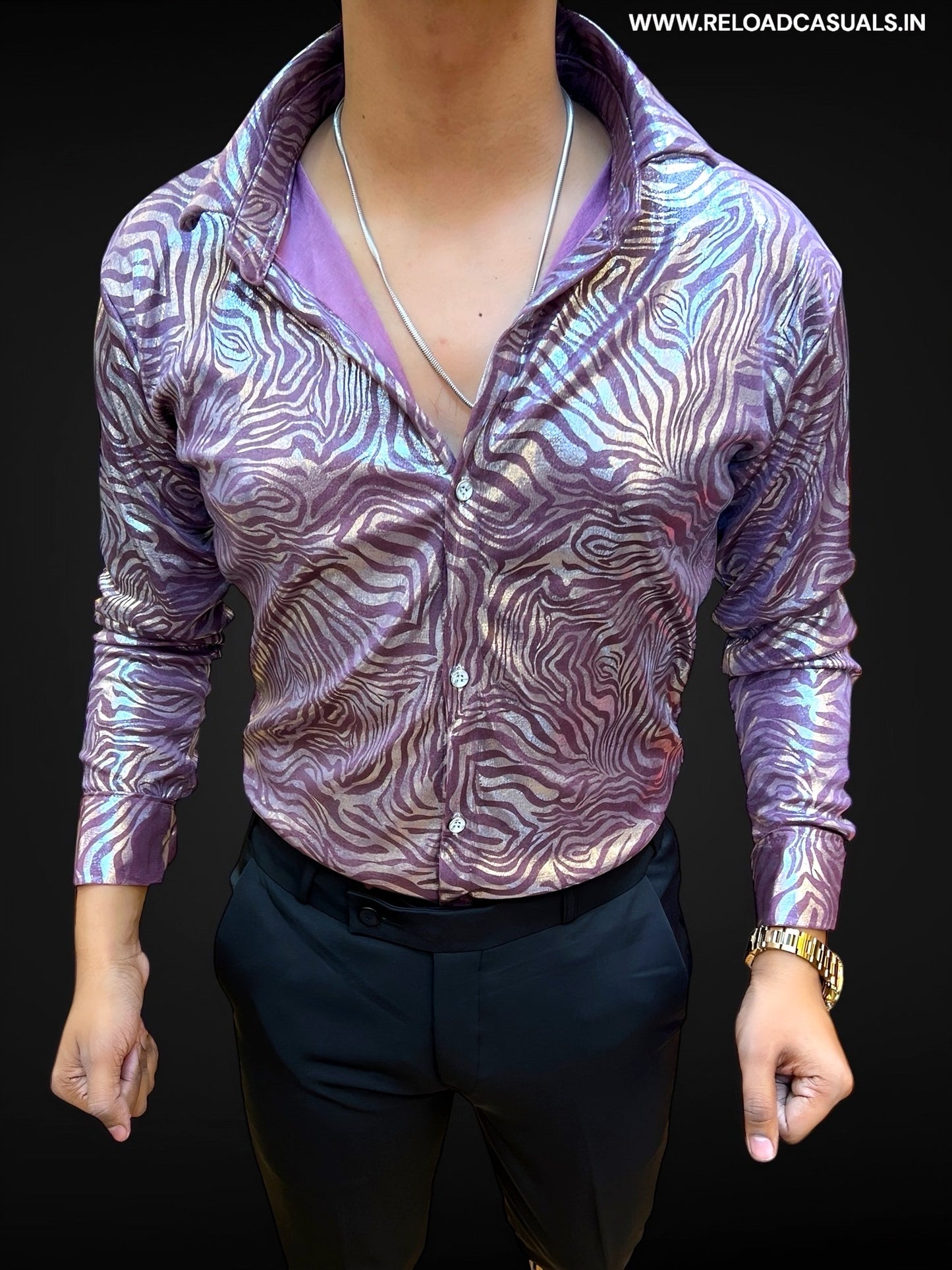 Abstract Blended Print Imp Shirt