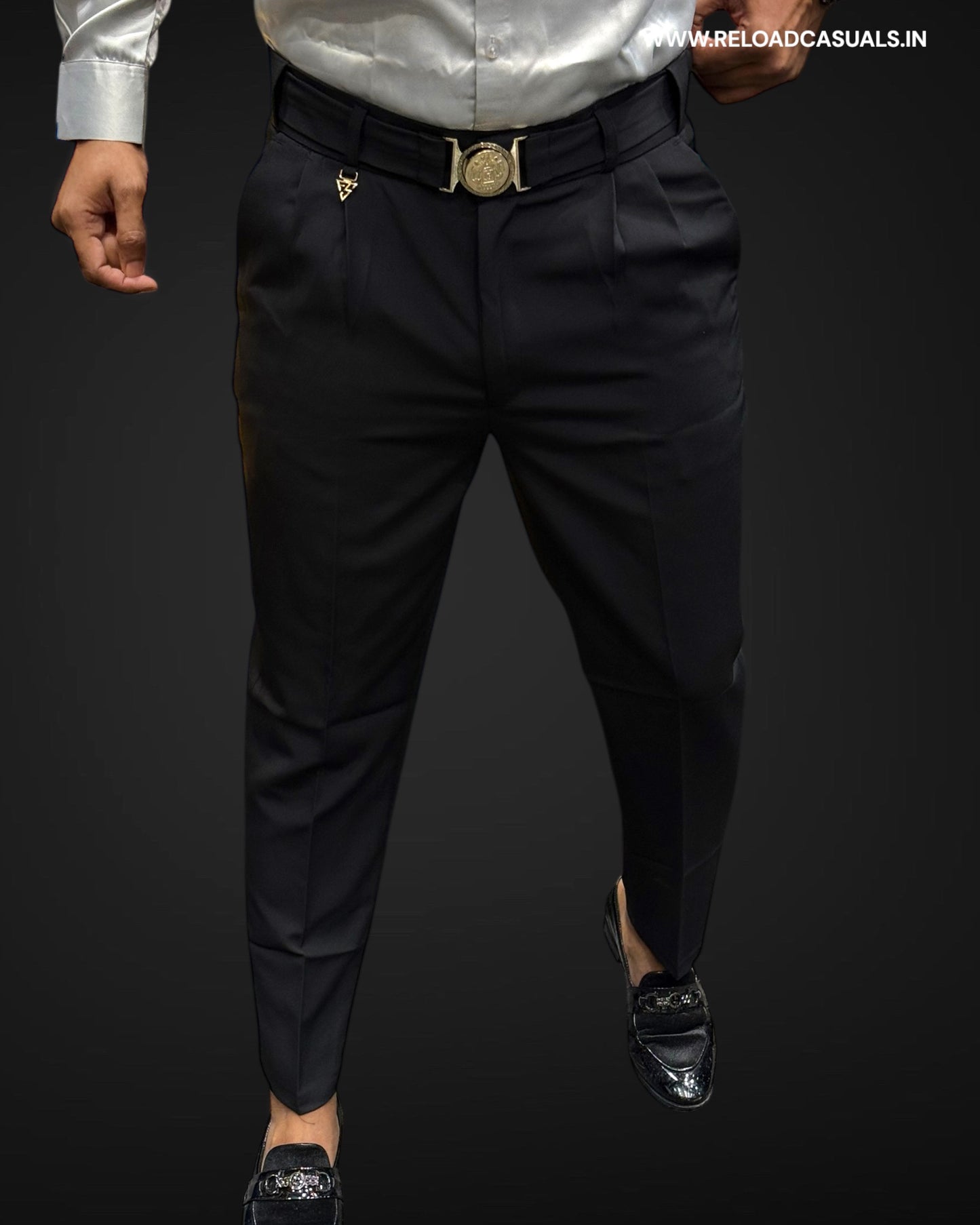 Center Belt Korean Fabric Pant